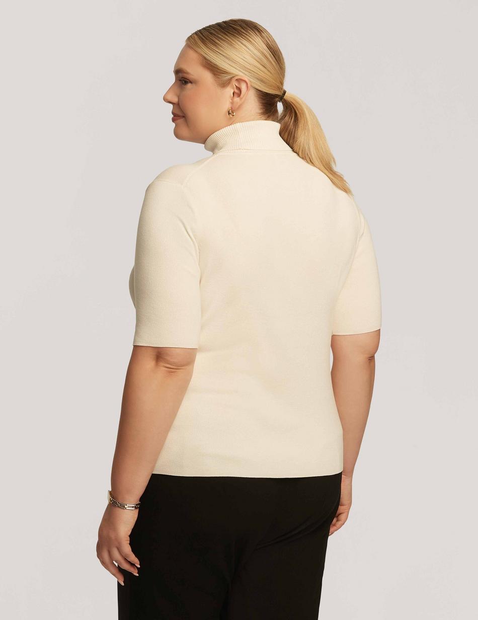 Grande Taille Anne Klein Half Sleeve Turtleneck   | HUL-7925789